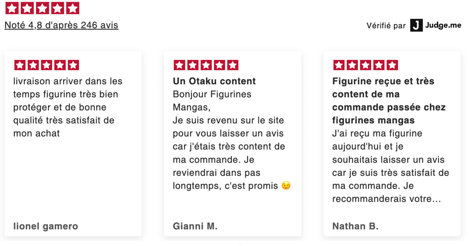 Figurines Mangas : Notre avis honnête sur cette entreprise